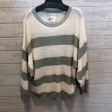 M Striped crewneck sweater