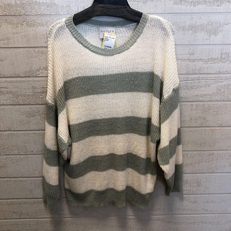 M Striped crewneck sweater