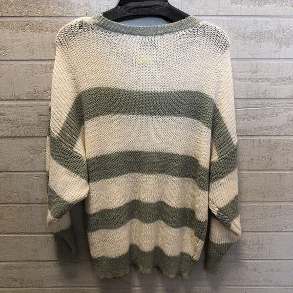 M Striped crewneck sweater