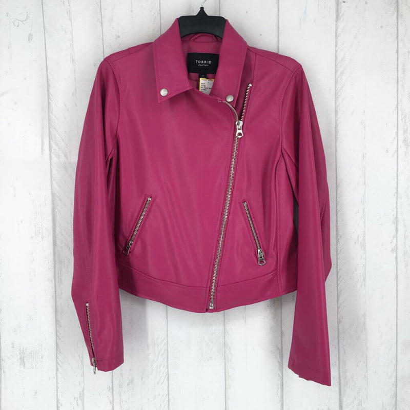 M/L Faux leather moto jacket