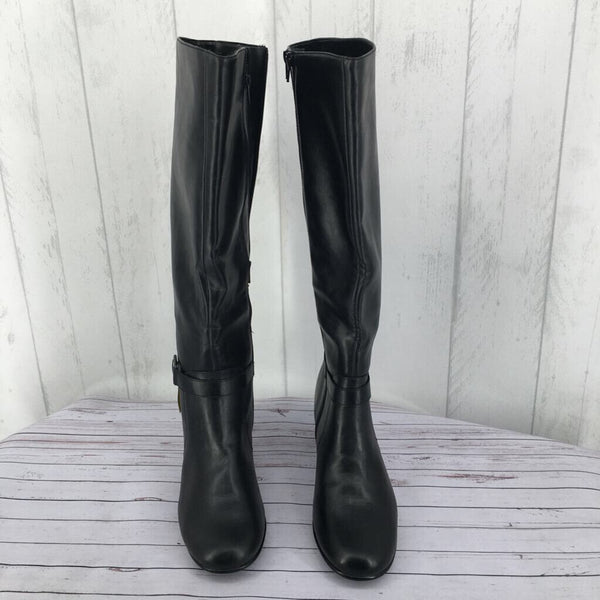 11 heel double side zip knee high boots