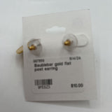 Baublebar gold flat post earring