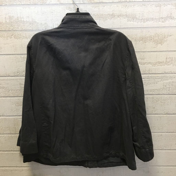 XL 3/4 slv hidden zip up jacket