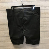 L faux leather shorts