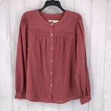 R64 L l/s stripe button shirt