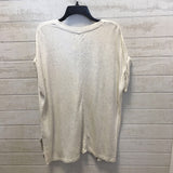 XL cuff slv v-neck top