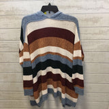 L/XL l/s stripe open cardigan