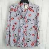 S l/s floral button shirt