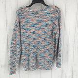 S V-neck chenille sweater l/s