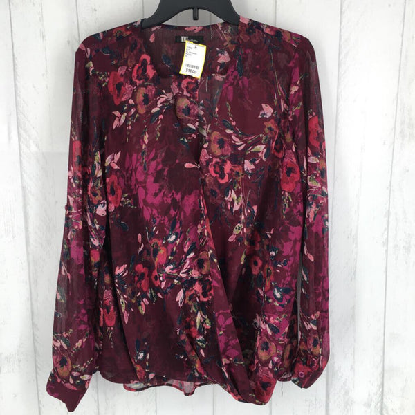 XL Flo print crossover l/s