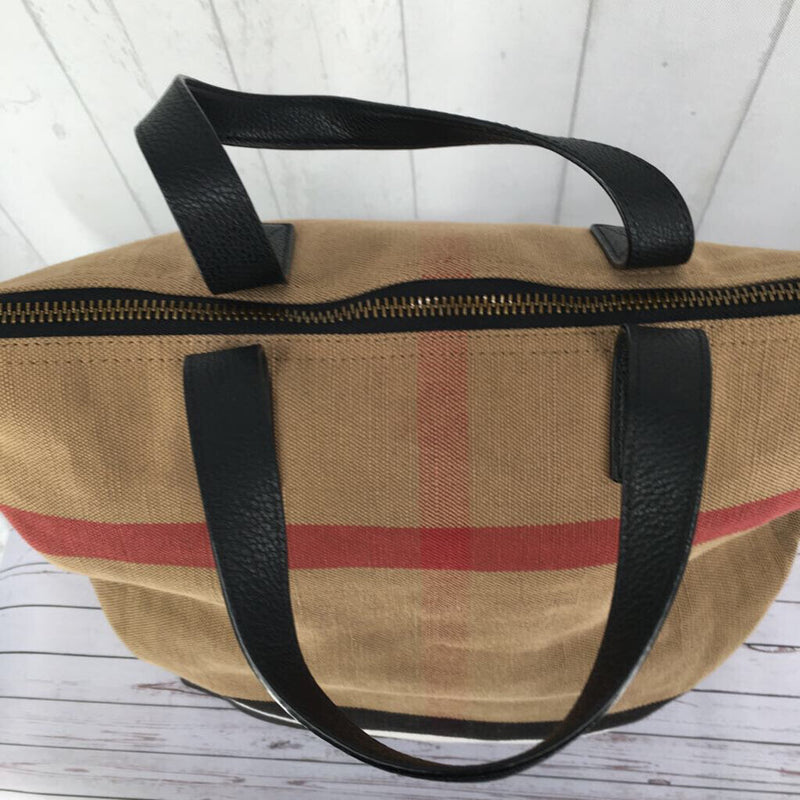 canvas check folding messenger