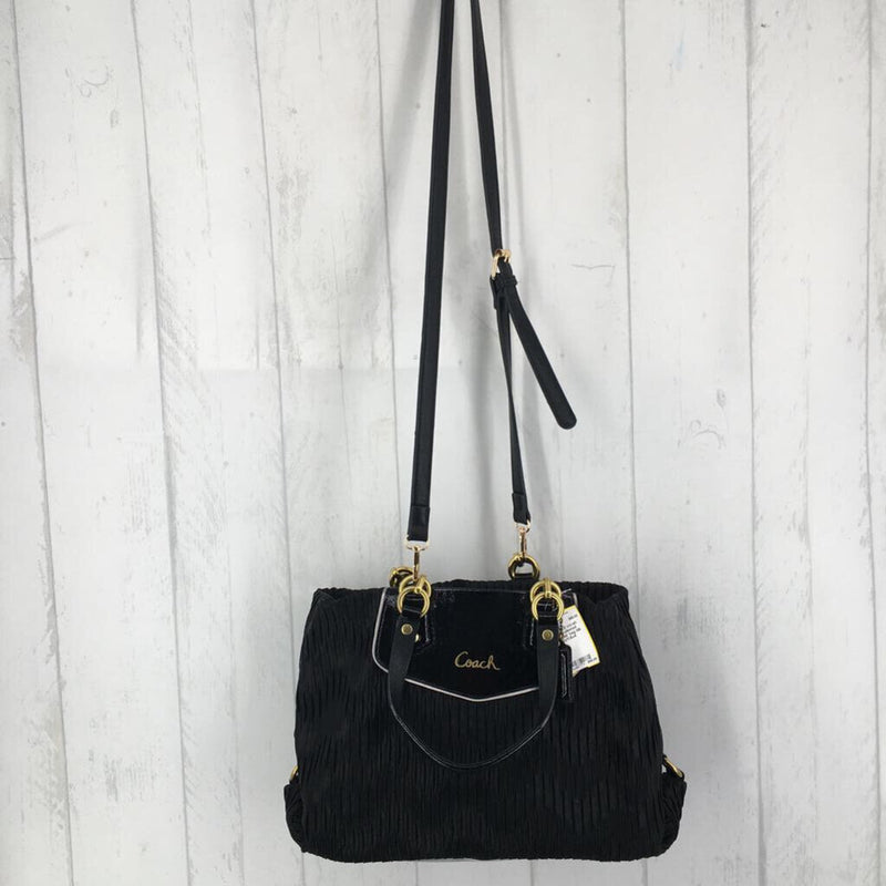 satin pleated shoulder bag