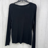 L Scoop neck ribbed l/s top