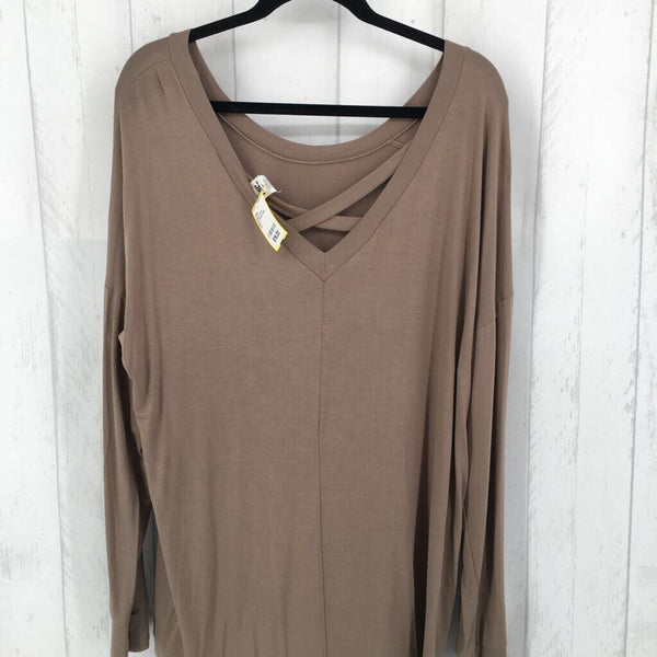 2X Criss cross back l/s top