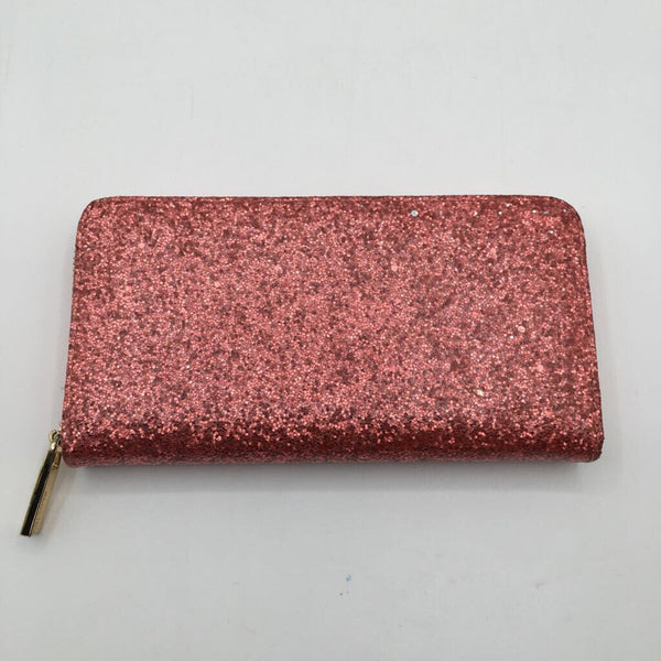 Sparkly zip-around wallet