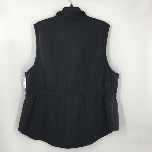 1X Quilted zip-up vest