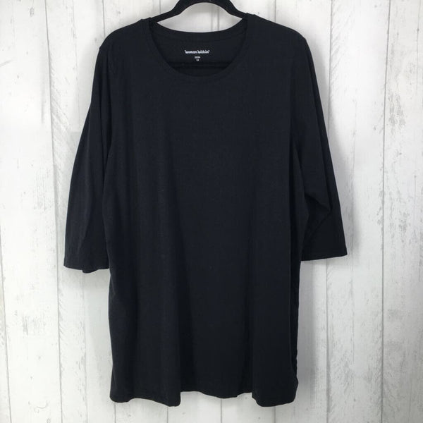 1X Round neck elbow slv tunic