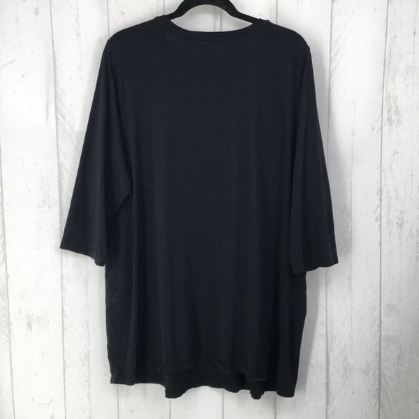 1X Round neck elbow slv tunic