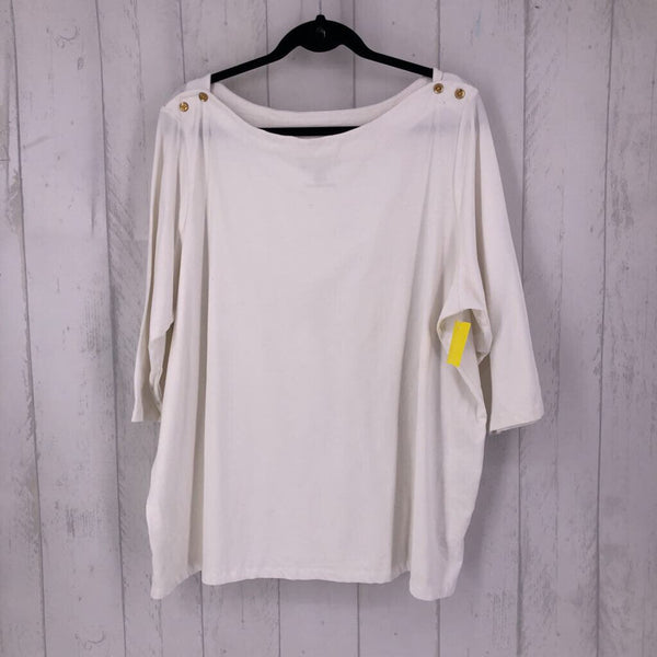 22/24 Boat-neck 3/4slv top