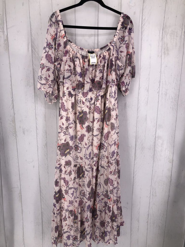 3 s/s floral maxi dress