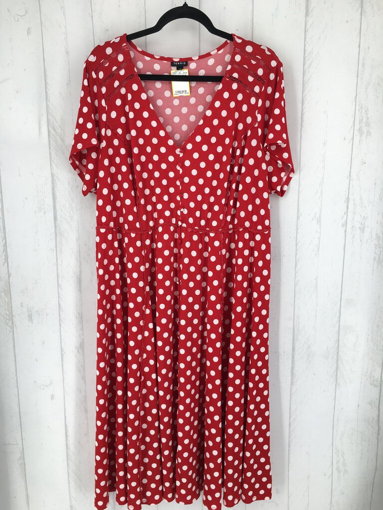 3 s/s polka dot dress