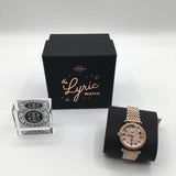 R219 Fossil Lyric two tone watch