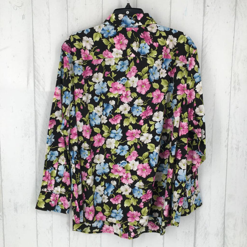 NWOT 3x l/s floral button shirt