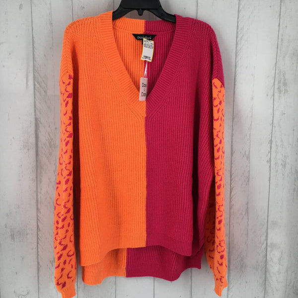 R55 1x l/s half n half sweater