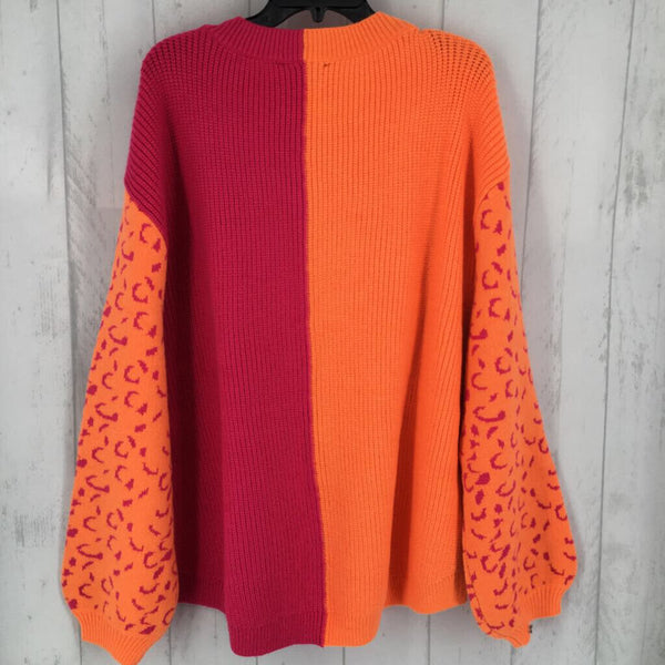 R55 1x l/s half n half sweater