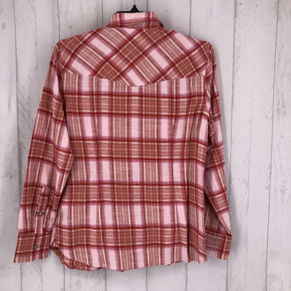 4 Plaid snap-button l/s top