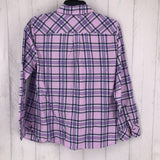 Mp Plaid button-down l/s top