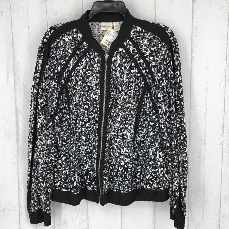 2(L) Lace zip-up jacket l/s