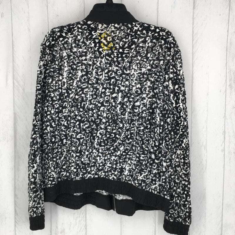 2(L) Lace zip-up jacket l/s