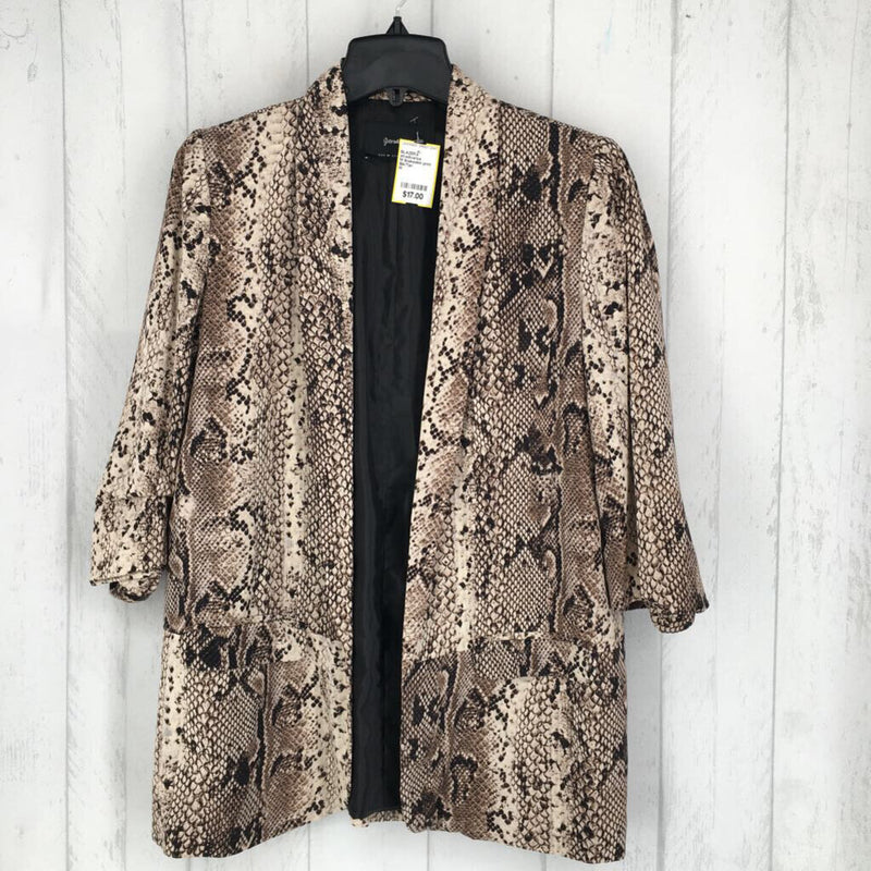 M Snakeskin print blazer