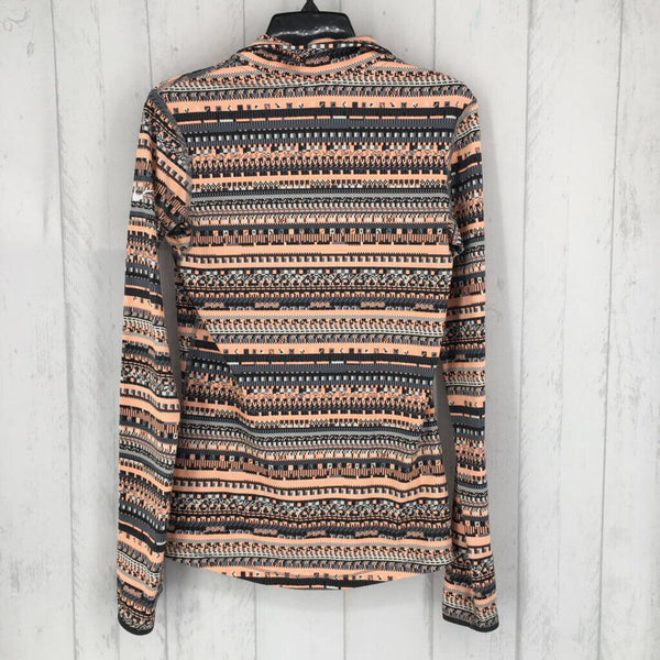 M Printed half-zip pullover l/s