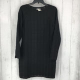 L Textured shiftdress l/s