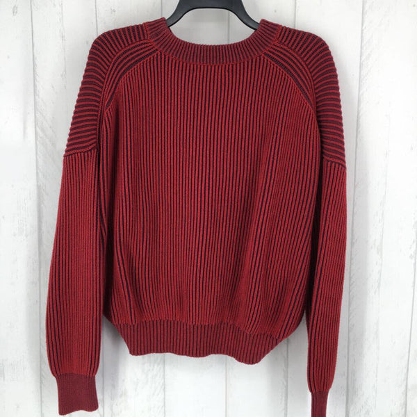 S Ribbed crop sweater l/s