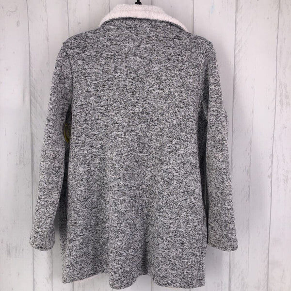 XS Marled fleece lined cardigan