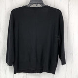 M Zip up 3/4 slv sweater