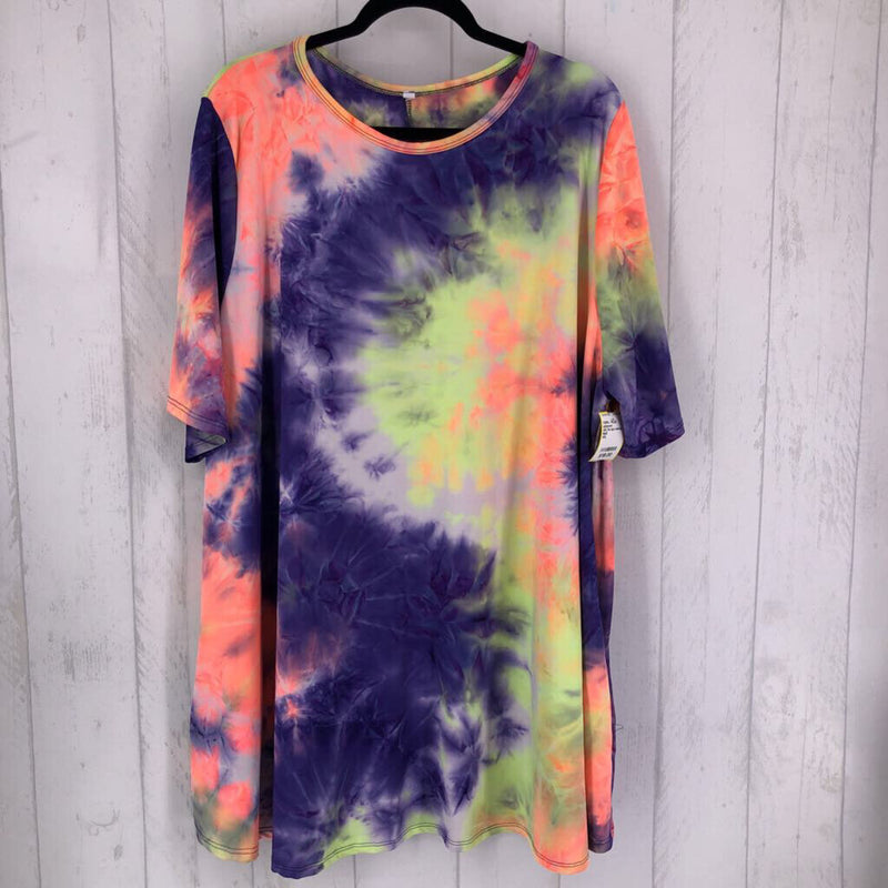 4XLTie dye swing top s/s