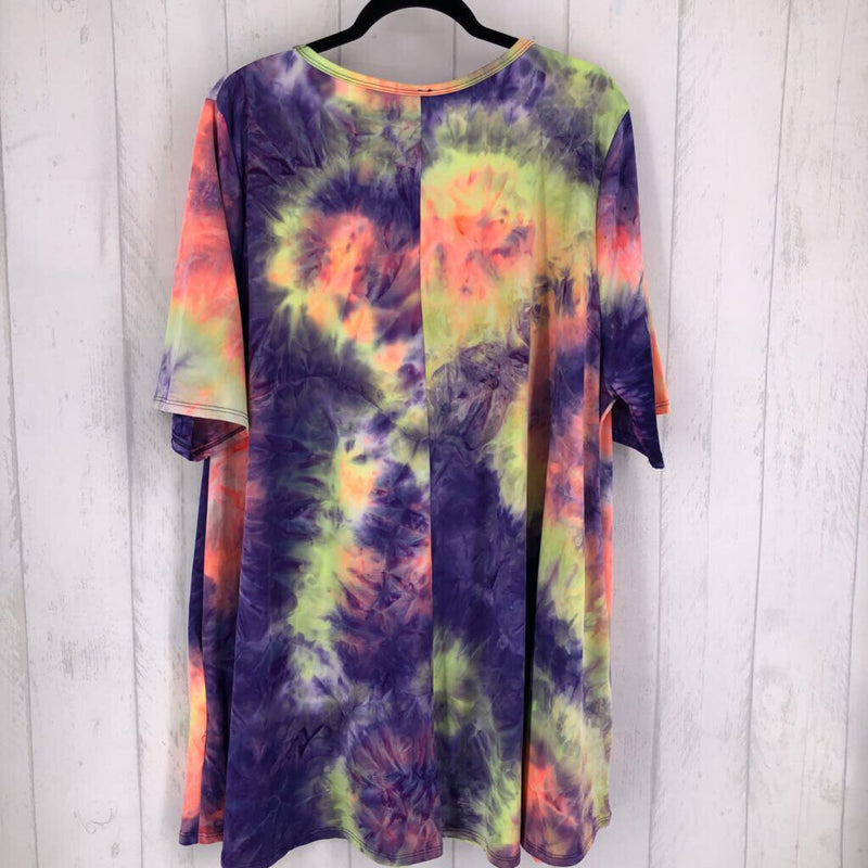 4XLTie dye swing top s/s