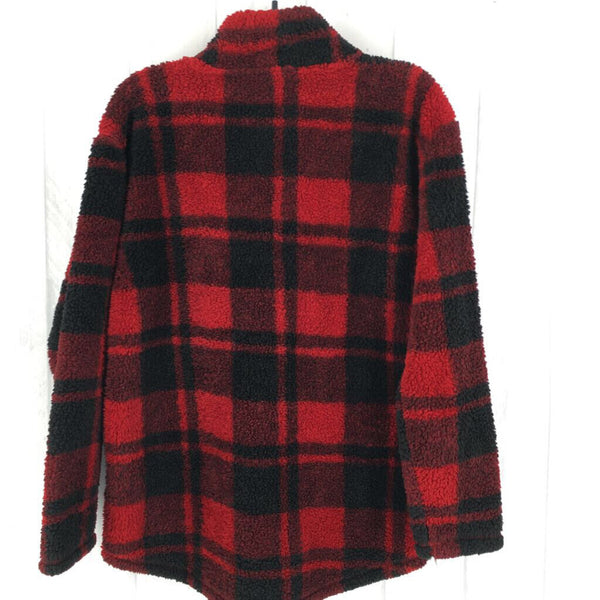 M quarter zip plaid