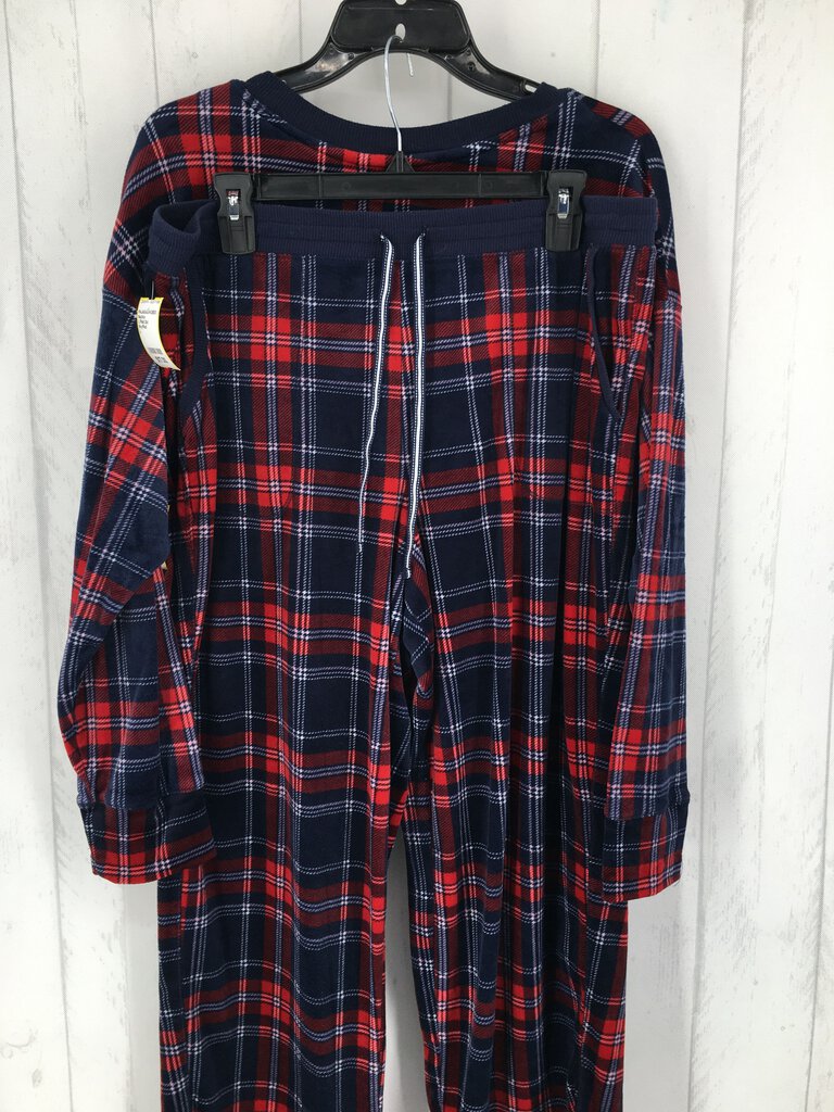 L Plaid 2pc pajamas