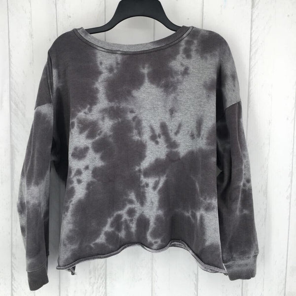 1X Tie-dye black cat sweatshirt