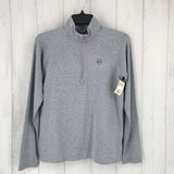 L Marled half-zip pullover l/s