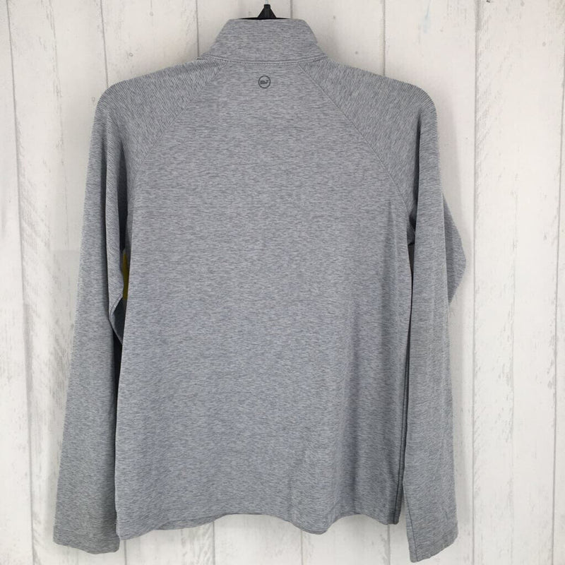 L Marled half-zip pullover l/s