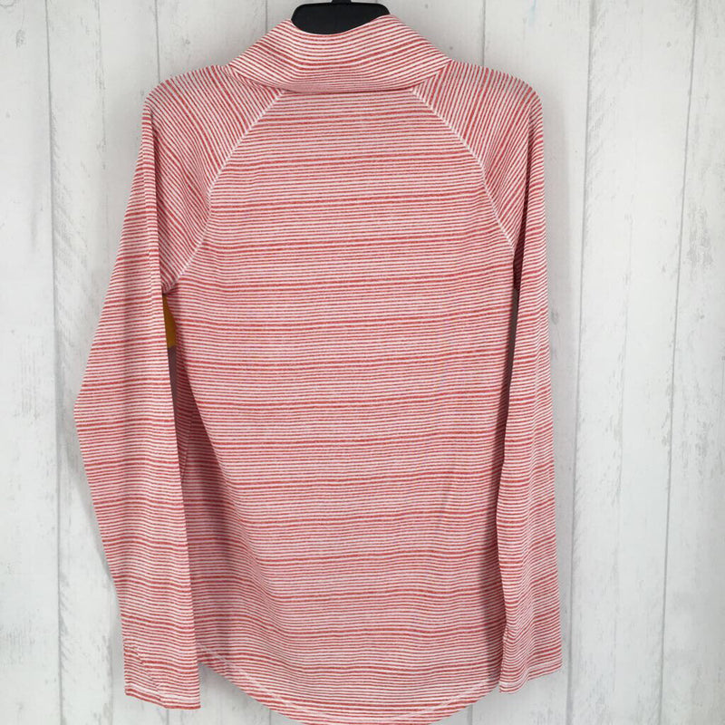 M Striped cowl-neck l/s pullover