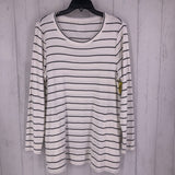 2(L) Striped l/s tunic