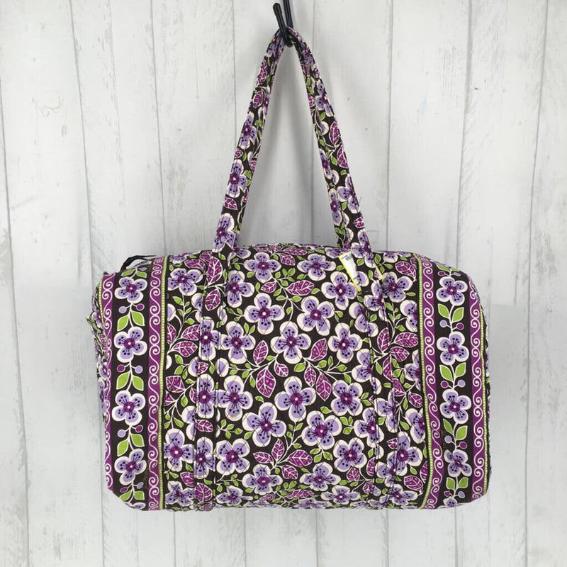 floral quilted duffle bag