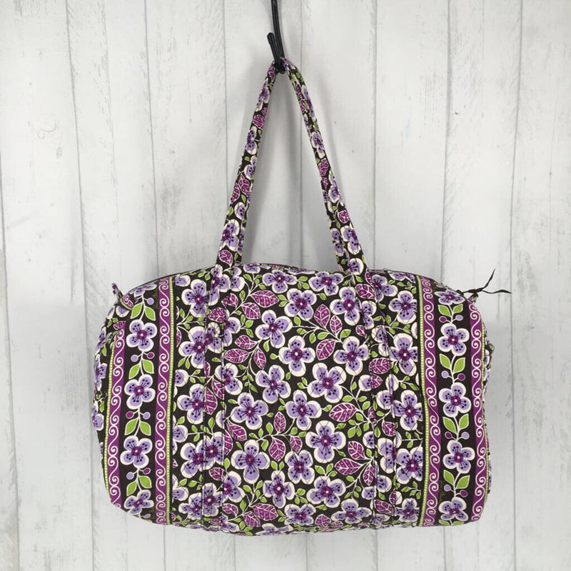 floral quilted duffle bag